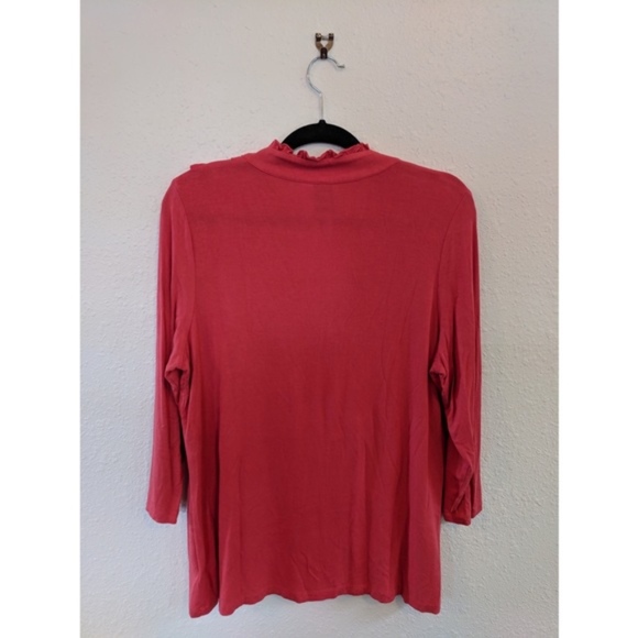Burnt orange 3/4 sleeve top size Large - Picture 5 of 5